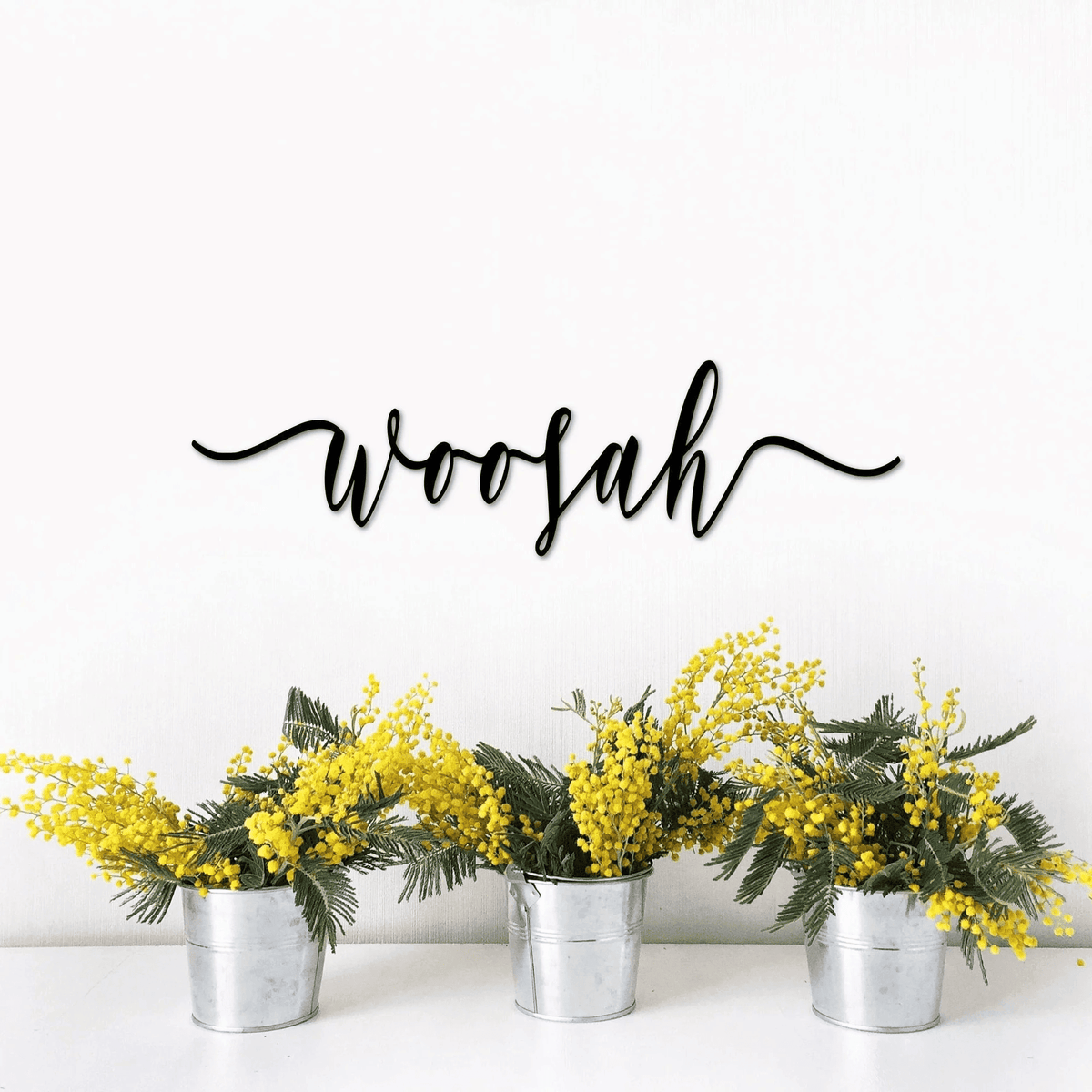 Woosah Sign Relax Decor Bathroom Wall Decor Metal Wall Art Chill Inspirational Words Relax Humor Meditation Yoga Room