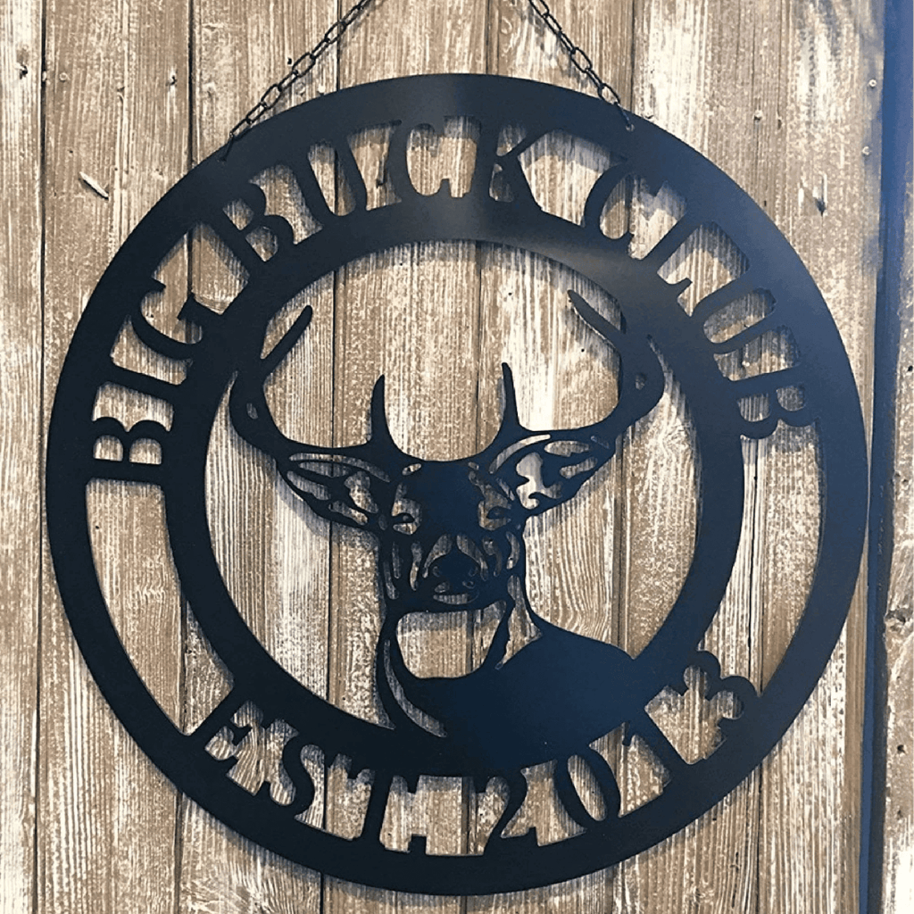 Hunter Gifts For Husband Or Dad Custom Family Name Wall Door Decor Man Cave Hunting Sign Birthday Father's Day Christmas