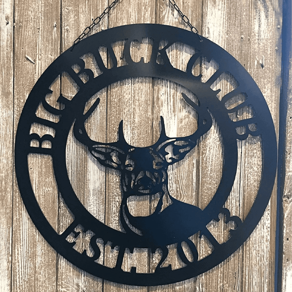 Hunter Gifts For Husband Or Dad Custom Family Name Wall Door Decor Man Cave Hunting Sign Birthday Father's Day Christmas