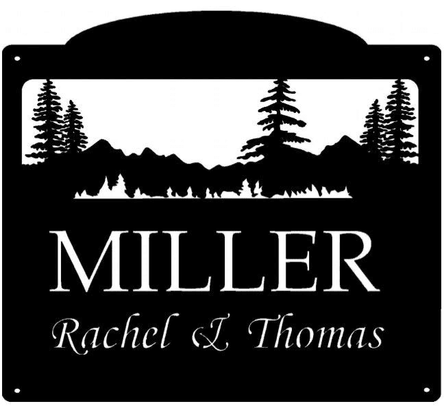 Metal Sign With Hunting Dog And Ducks In Grass Customized With Your Name Metal Wall Art Metal House Sign