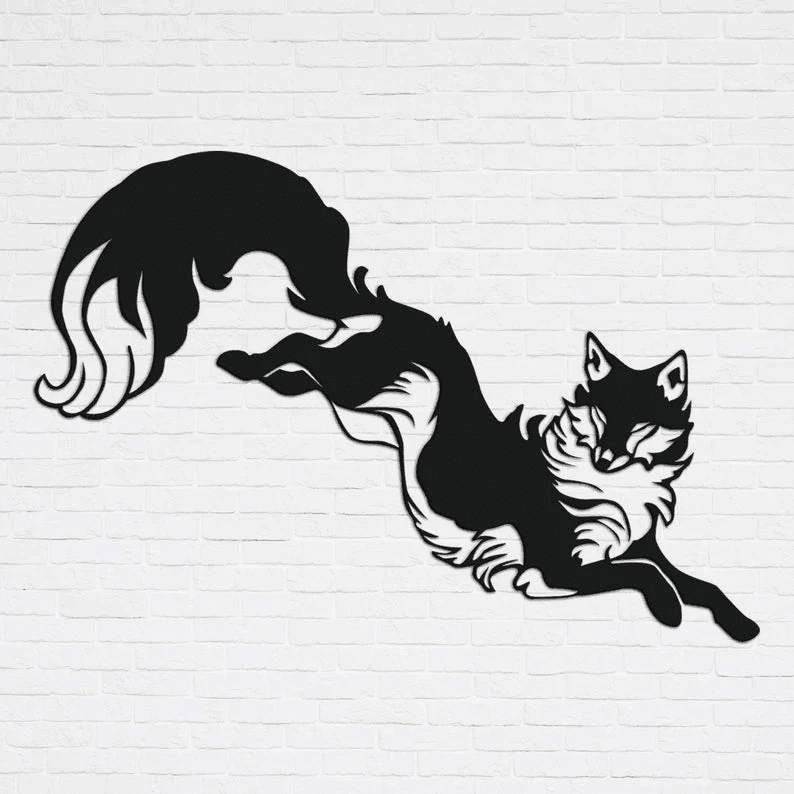 Fox Wall Art Metal Wall Decor Metal Wall Art Fox Decor Wall Artfox Wall Decorhousewarming Giftliving Room Wall Artoffice