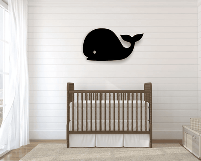 Metal Whale Wall Sign Nursery Decor Bathroom Decor Nautical Wall Decor Kids Room Decor Playroom Decor Childrens Decor