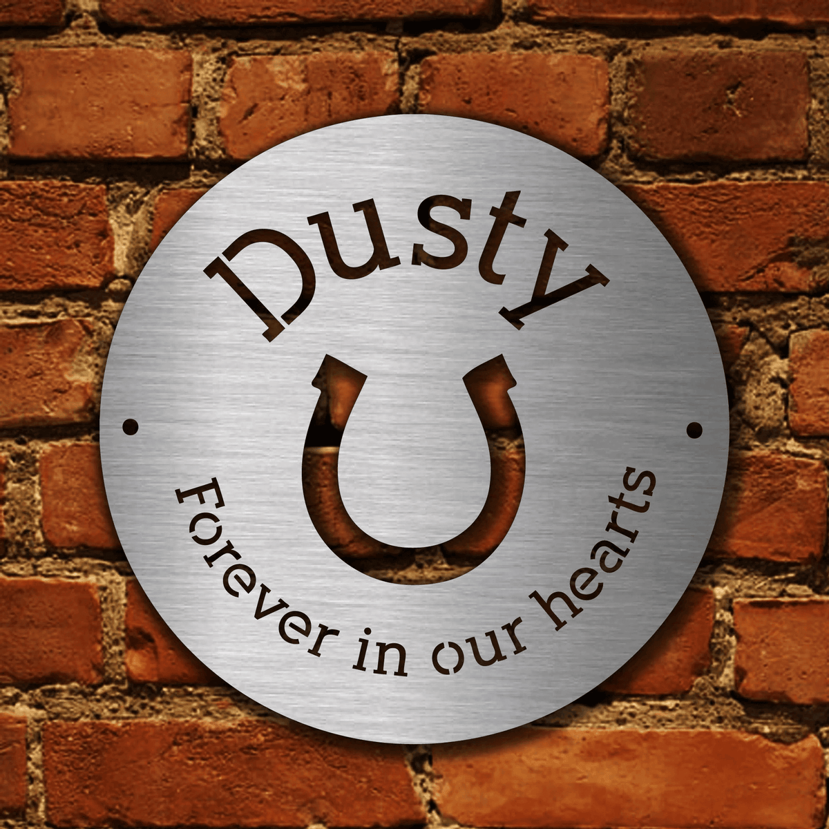 Metal Laser Cut Pet Memorial Laser Cut Horse Memorial Pet Keepsake Horse Memorial Metal Horse Sign