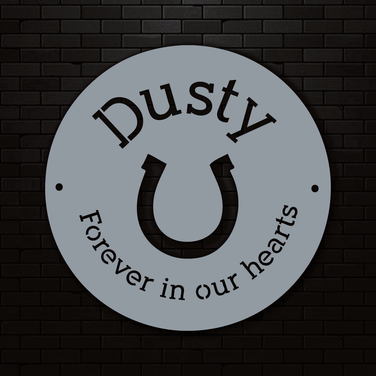Metal Laser Cut Pet Memorial Laser Cut Horse Memorial Pet Keepsake Horse Memorial Metal Horse Sign