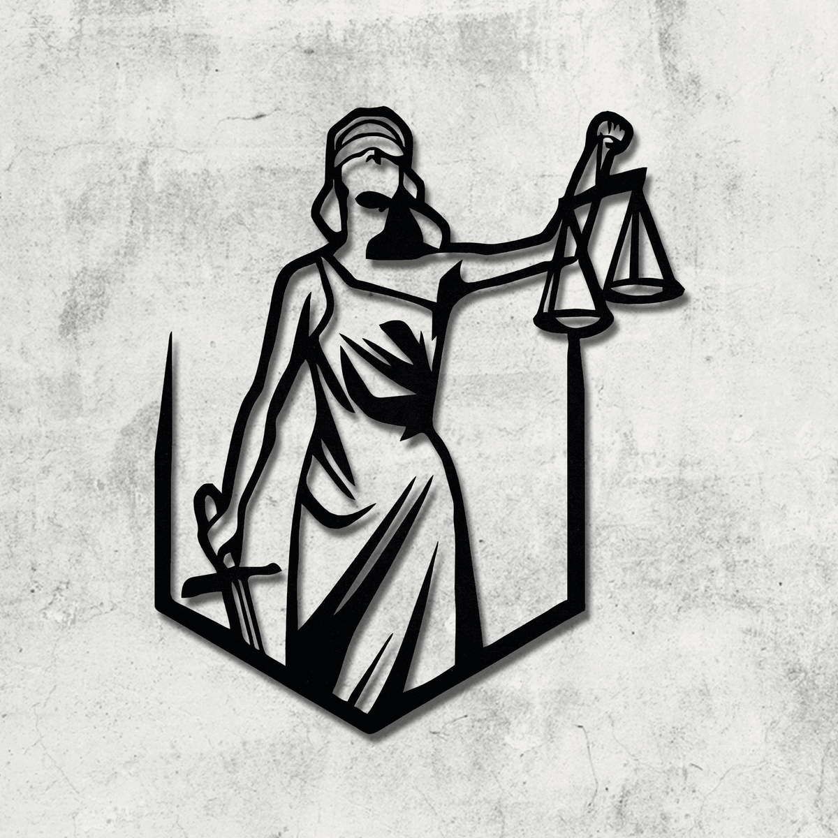 Justice Metal Wall Decorlawyer Giftlaw Office Wall Artcustom Metal Signlawyer Graduationlawyer Office Giftscales Of