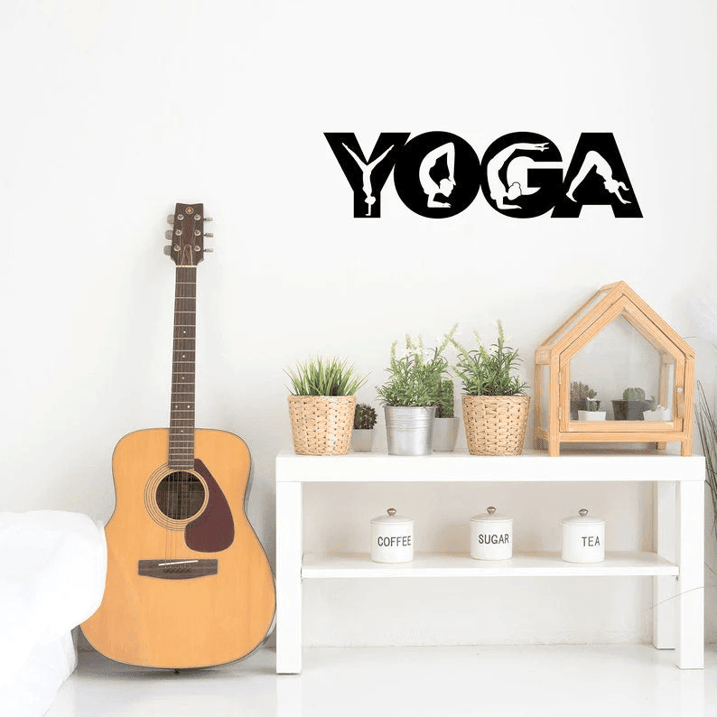 Yoga Metal Wall Sign Yoga Wall Art Breathe Wall Art Yoga Poses Metal Wall Art Yoga Studio Decor Yoga Decor Yoga Gift