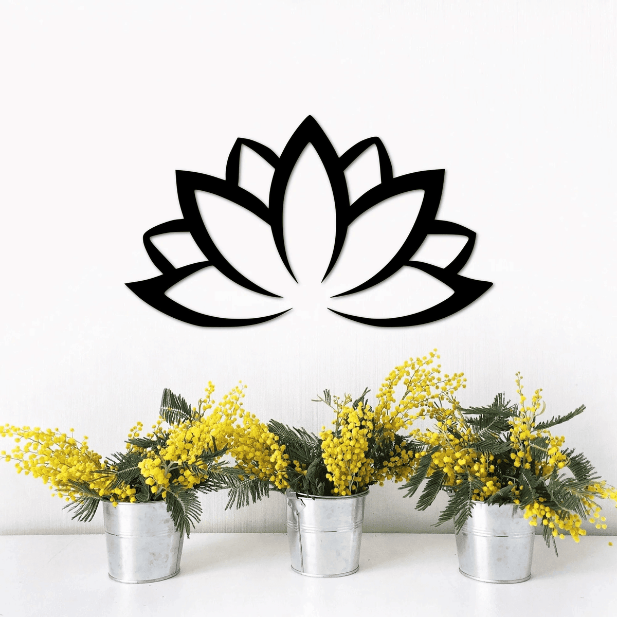 Lotus Flower Metal Wall Art Yoga Decor Metal Lotus Flower Wall Decor Lotus Flower Gift Yoga Studio Wall Hanging Flower