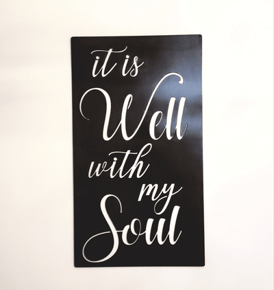 It Is Well Metal Metal Wall Art Sign Entryway Decor Living Room Decor Thanksgiving