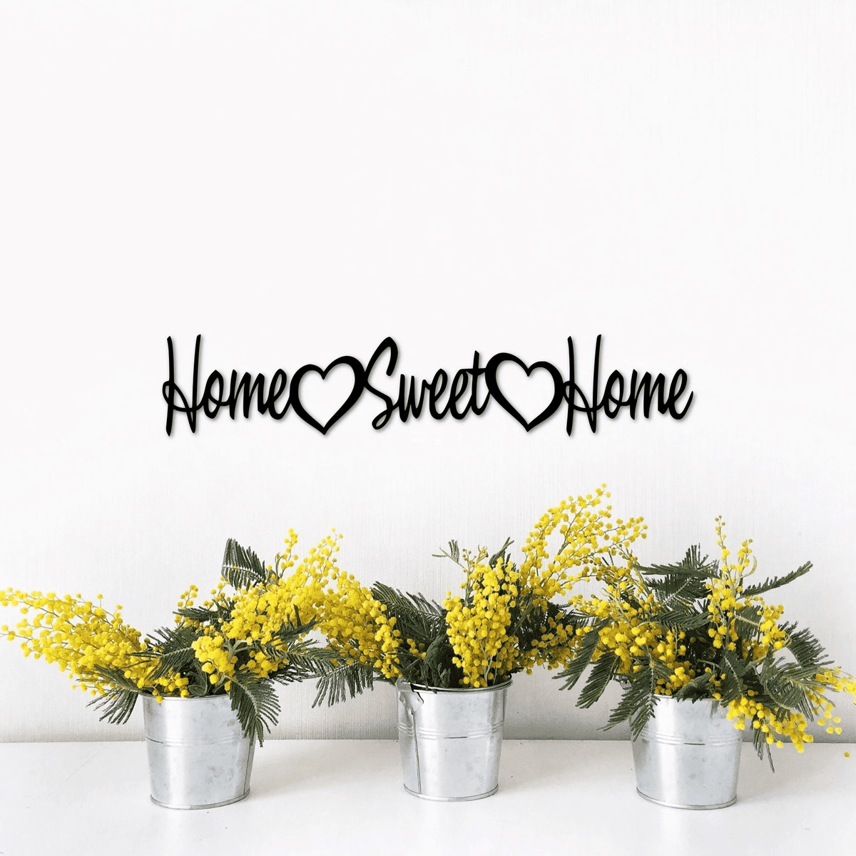 Home Sweet Home Sign Metal Decor Entryway Sign Rustic Farmhouse Metal Wall Art Housewarming Gift Entryway Home Sign