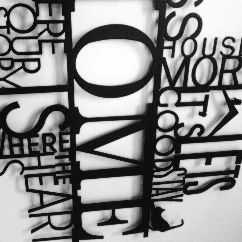 Home Metal Wall Art less House More Home Metal Wall Decor Metal Wall Art Weltkarte Housewarming Gift World Map Carte Du