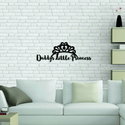 Handmade Word Sign -daddy's Little Princess - Perfect For The Children's Bedroom Or Nursery - Metal Wall Art
