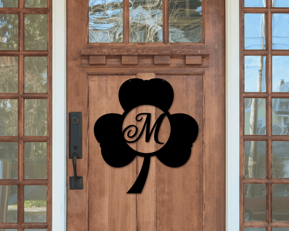 St Patrick Day Decor Black Clover St Patrick Day Metal Sign St Patrick Day Wreath Garland Shamrock Decor Shamrock Door