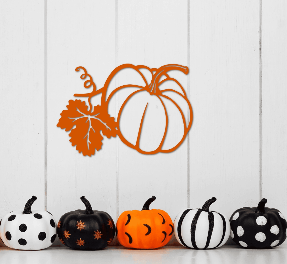 Metal Pumpkin Decor - Wall Art Halloween Decor - Thanksgiving Sign - Fall Decor - Kitchen Rustic Decor - Pumpkins Sign -