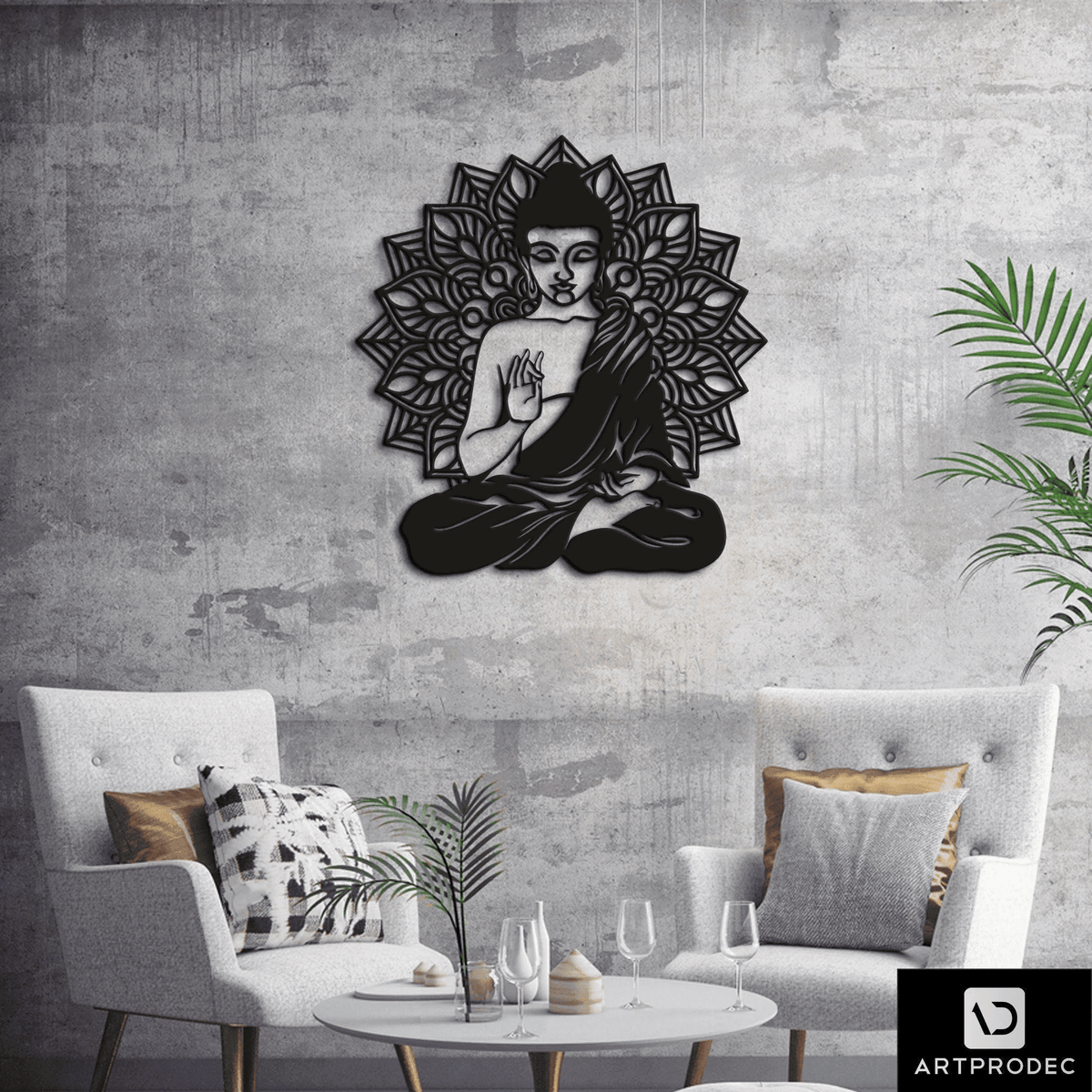 Zenmetal Wall Art Metal Wall Sign Metal Wall Hangingmetal Wall Yogazen Yoga Art Interior Wall Decor Metal Wall Zen