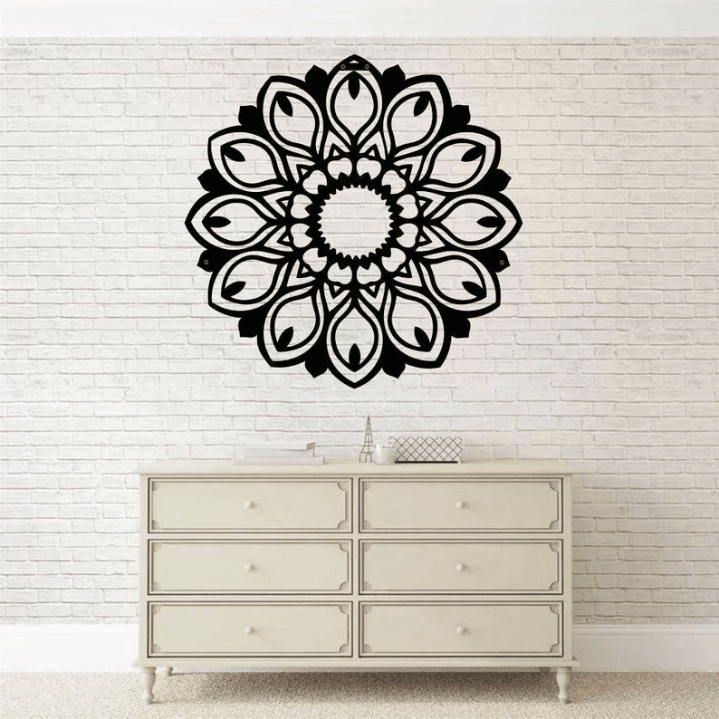 Metal Wall Art Mandala Decor Metal Mandala Wall Art Bohemian Art Metal Wall Decor Home Decoration Wall Hangings Yoga