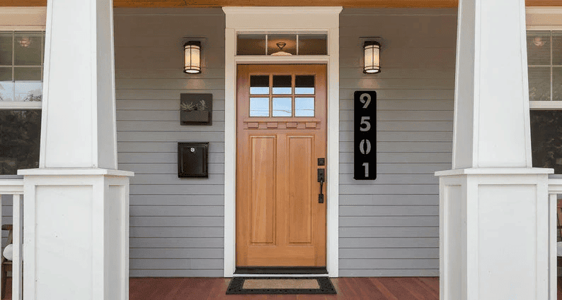 House Address Number Sign Vertical Wedding Gift Housewarming