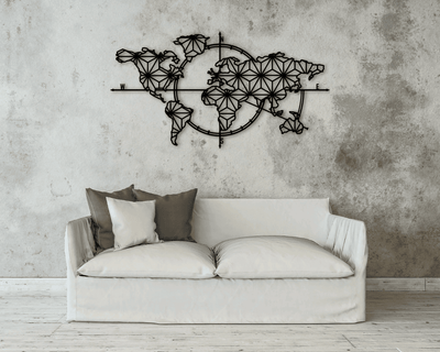 Metal World Map Wall Art Metal Wall Decor Metal Wall Art Weltkarte Housewarming Gift World Map Carte Du Monde Metal Wall