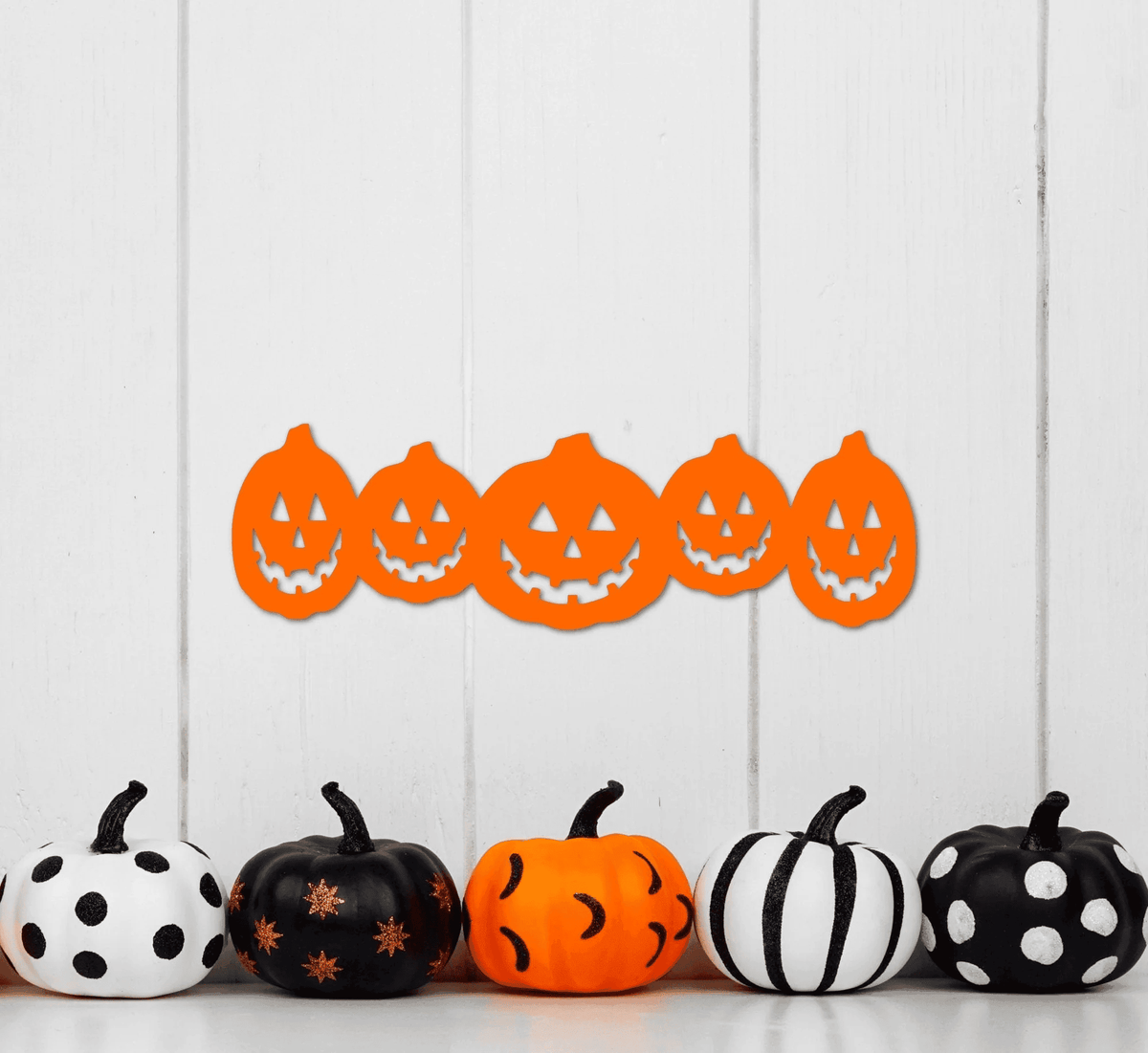 Metal Pumpkins Halloween Decor - Metal Wall Art - Outdoor Or Indoor Decorations - Thanksgiving Sign - Pumpkin Decor -
