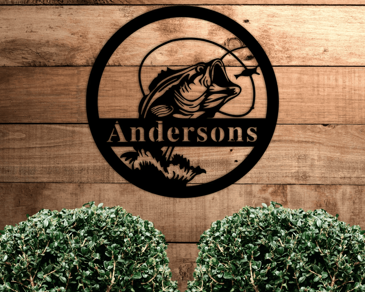 Father's Day Gift For Dad First Fathers Day Gift Custom Metal Sign Fishing Outdoor Home Decor Gift From Wife Gift From