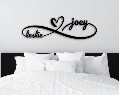 Wedding Gift Custom Wedding Gift Personalized Name Sign Custom Metal Name Sign