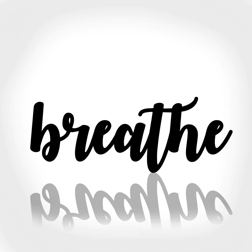 Metal Breathe Word Art Breathe Metal Sign Inspirational Sayings Breathe Cursive Sign Yoga Art Wall Decor Metal Cutout
