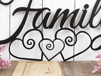 Metal Family Sign Metal Wall Art Metal Signs Hanging Metal Sign