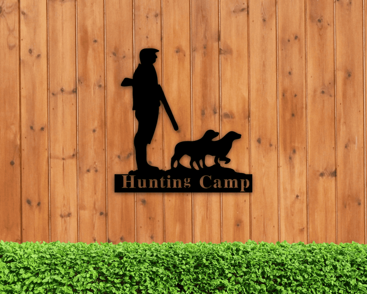 Hunting Last Name Sign Metal Hunting Sign Duck Wall Sign Hunting Present Man Gift Hunting Family Name Sign Hunter Gift