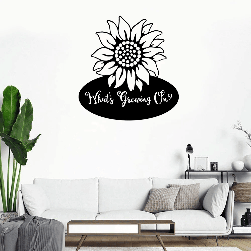 Fun Garden Sign What's Growing On? Custom Metal Sign Mother's Day Gift For Mom Gardener Gift Housewarming