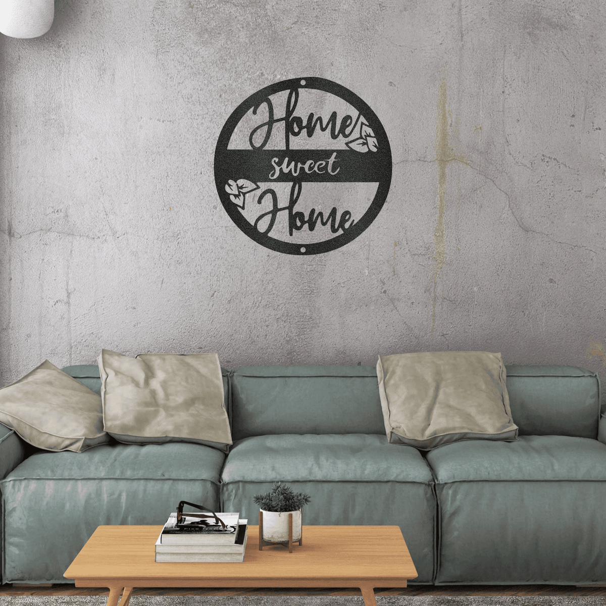 Home Sweet Home Indoor Outdoor Steel Wall Art Sign Father's Day House Warming Anniversary Wedding Man Cave Garage She