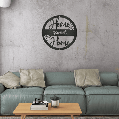 Home Sweet Home Indoor Outdoor Steel Wall Art Sign Father's Day House Warming Anniversary Wedding Man Cave Garage She