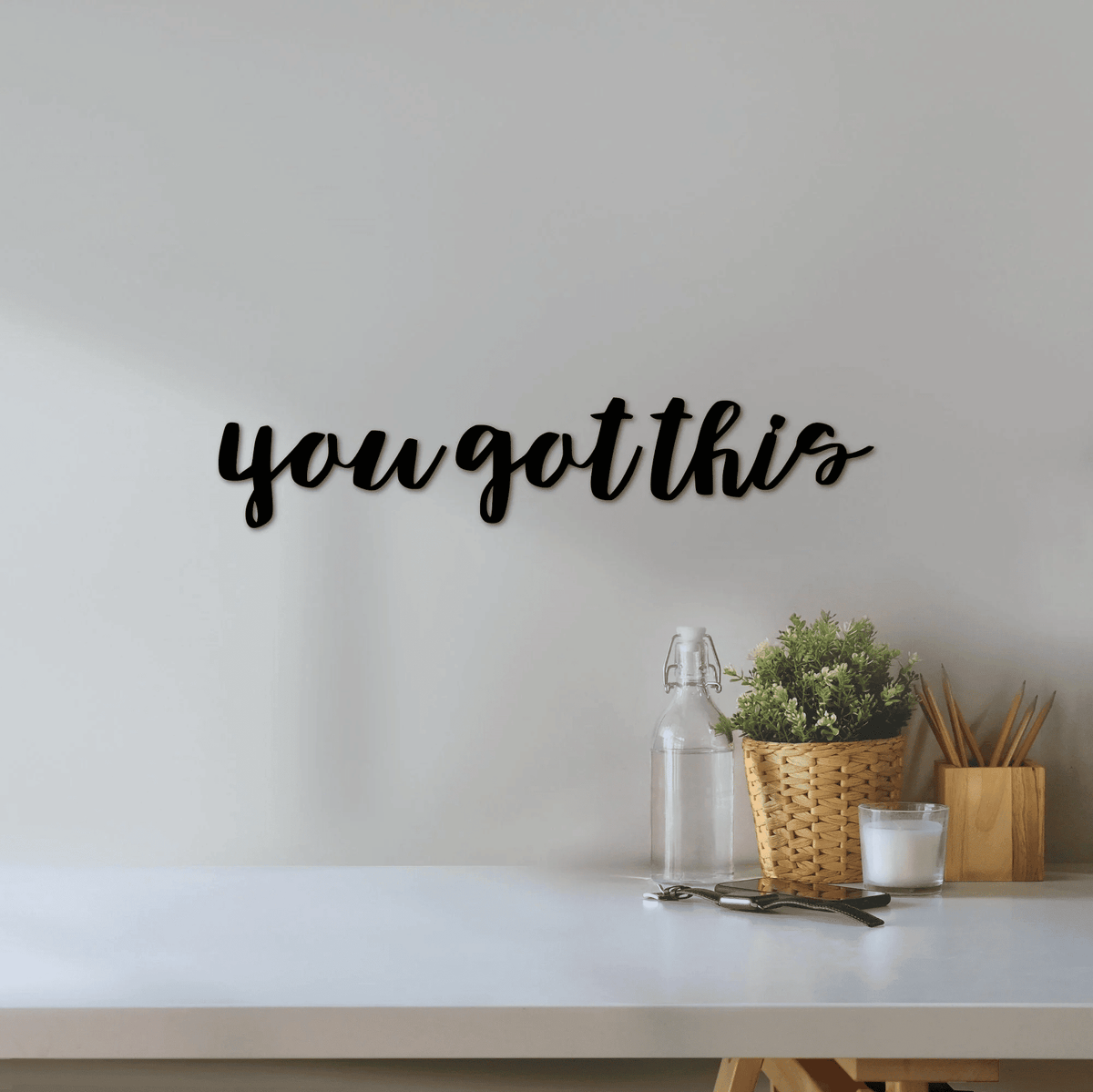 You Got This Sign Metal Word Art Motivational Wall Quote Inspirational Wall Art Office Decor Kids Room Wall Hanging Wall
