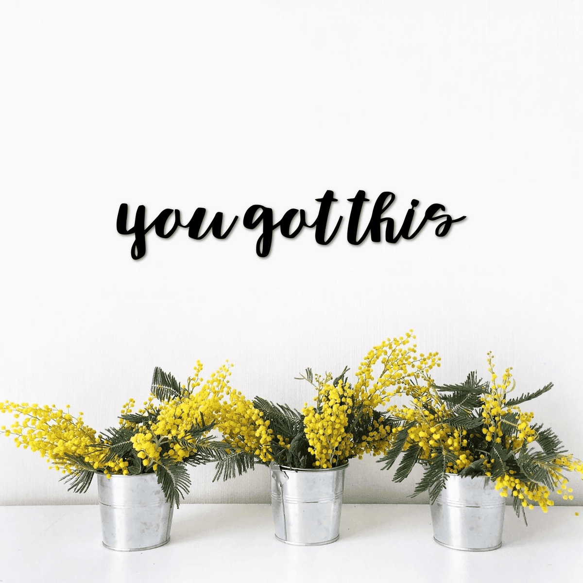 You Got This Sign Metal Word Art Motivational Wall Quote Inspirational Wall Art Office Decor Kids Room Wall Hanging Wall