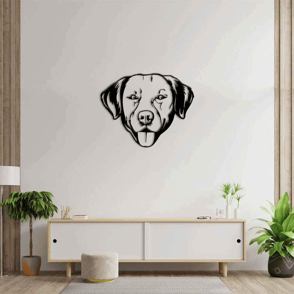 Labrador Garden Stake Or Wall Art Outdoor Garden Decor Art Mothers Day Gift Metal Yard Art Pet Memorial Dog Name Sign