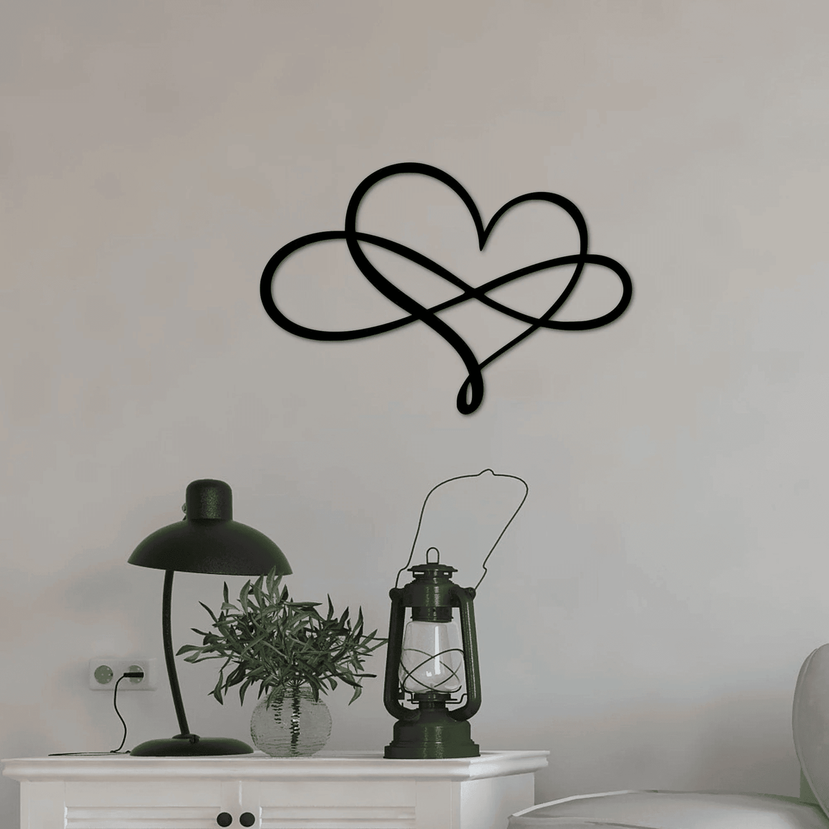 Modern Heart Infinity Sign Love Decor Wedding Gift Infinity Love Symbol Engagement Gift Master Bedroom Decor Gift For