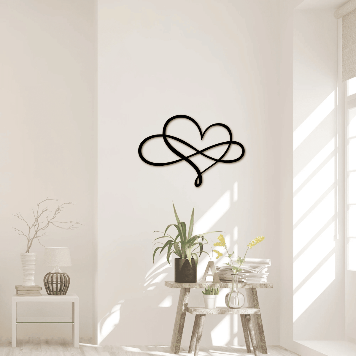 Modern Heart Infinity Sign Love Decor Wedding Gift Infinity Love Symbol Engagement Gift Master Bedroom Decor Gift For