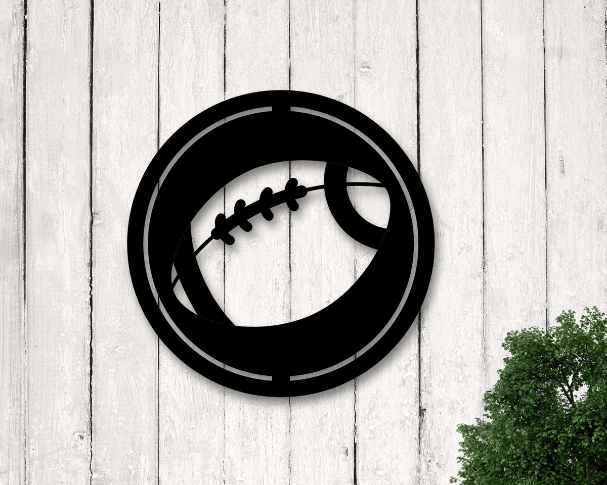 Metal Football Sign Metal Football Wall Art Football Sign Birthday Present For Kid Football Metal Wall Art Sport Sign