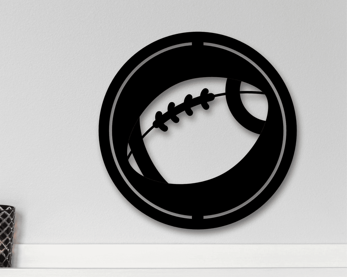 Metal Football Sign Metal Football Wall Art Football Sign Birthday Present For Kid Football Metal Wall Art Sport Sign