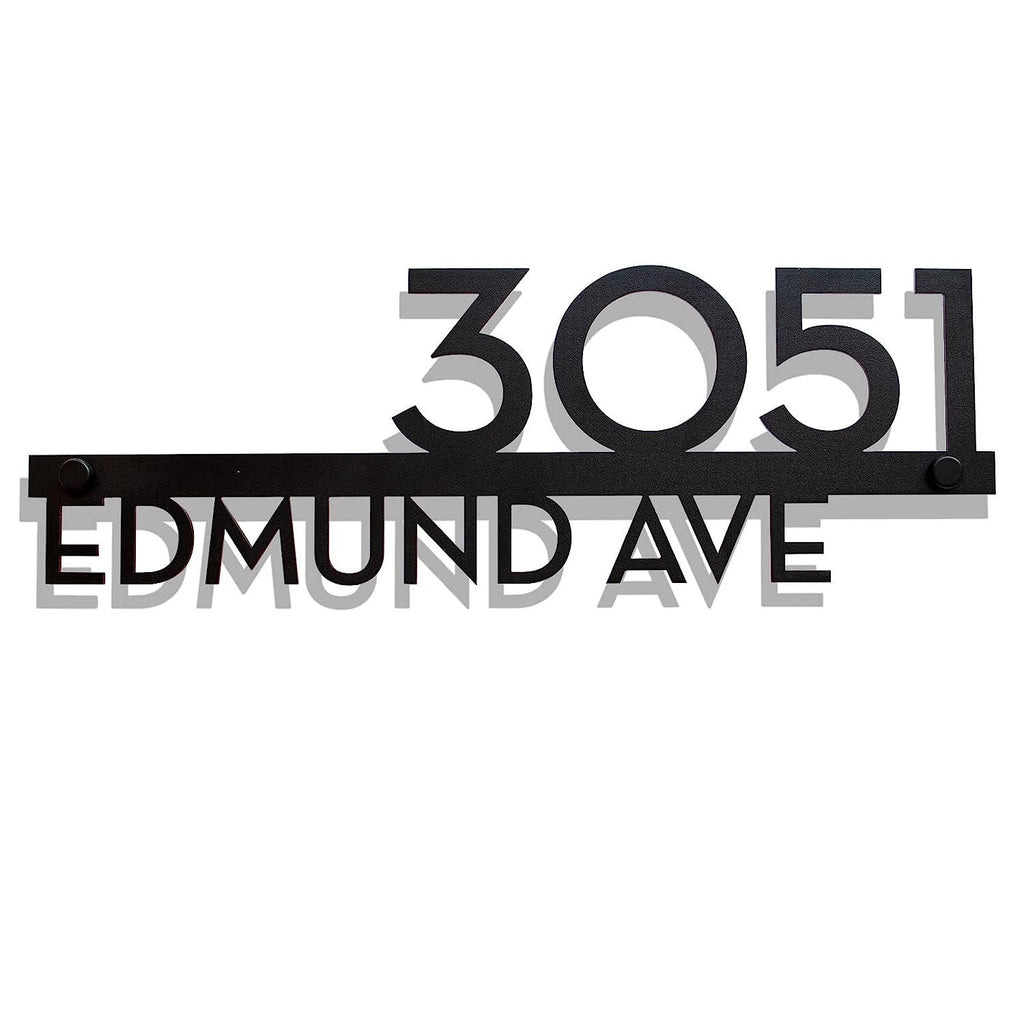 Custom House Numbers for Outside, Matte Black Address Sign Plaque, Modern House Number,Housewarming Gift