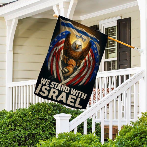 We Stand With Israel Garden Flag Pray for Israel Friendship US House Flag Home Decor