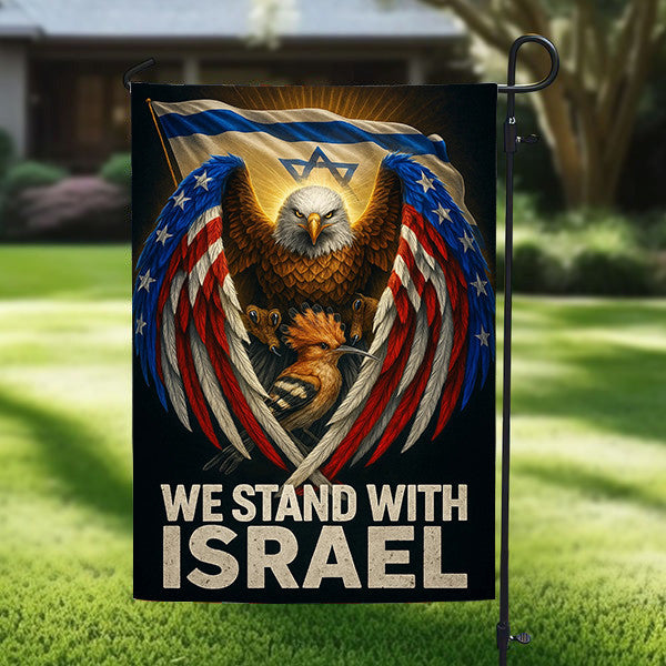 We Stand With Israel Garden Flag Pray for Israel Friendship US House Flag Home Decor