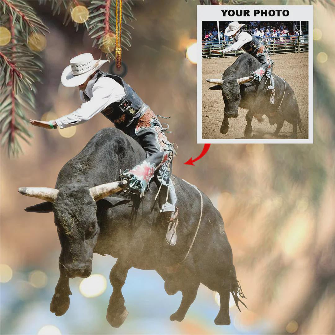 Bull Riding Ornament 2025, Personalized Bull Rider Ornament Gift Idea For Cowboy, Bull Fighter, Bull Decor, Christmas Gift For Bull Fighter