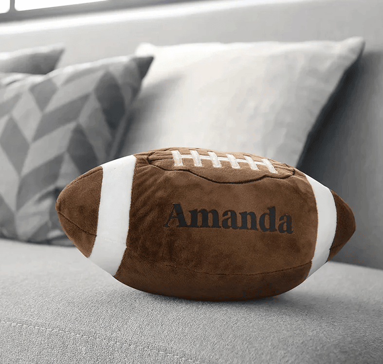 Personalized Plush Basketball Pillow with Custom Name for Sports Fans and Kids