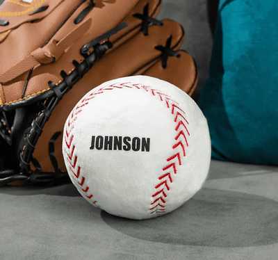 Personalized Plush Basketball Pillow with Custom Name for Sports Fans and Kids
