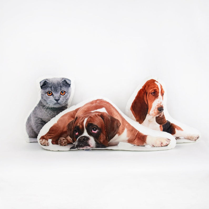 Personalized Decorative Custom Pillow With Your Photo, 3D Photo Pillow, Pet Lover Gift, Cat & Dog Pillow, Gift For Family