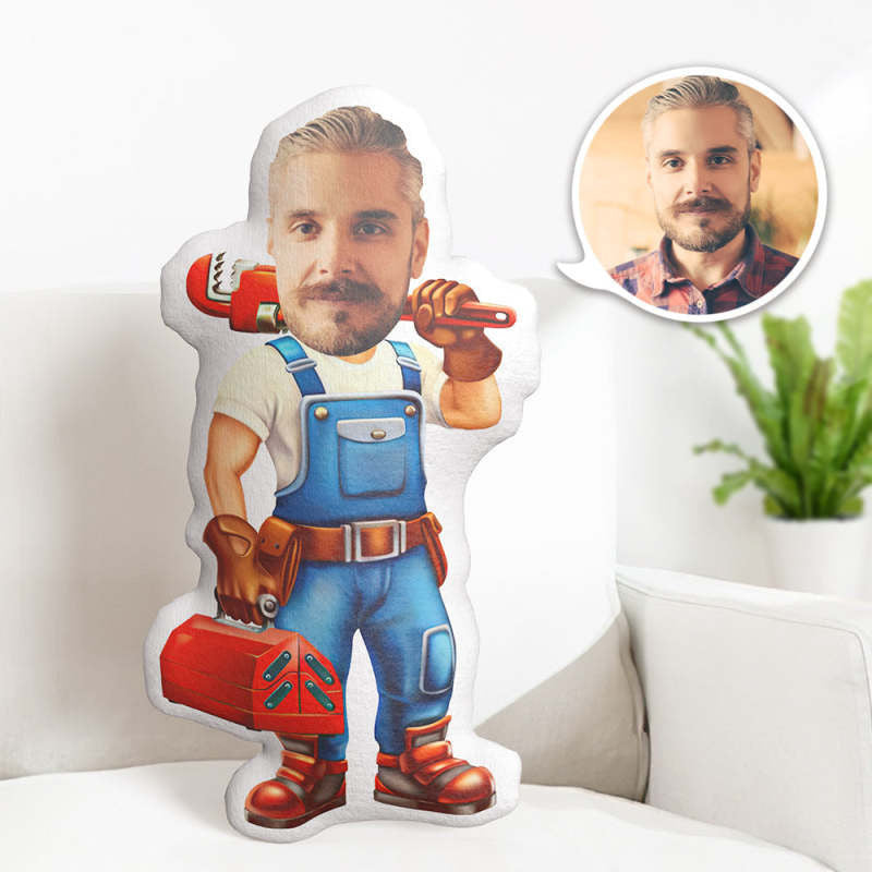Personalized birthday gifts, My Face Pillow, Custom Photo Pillow, Maintenance Worker