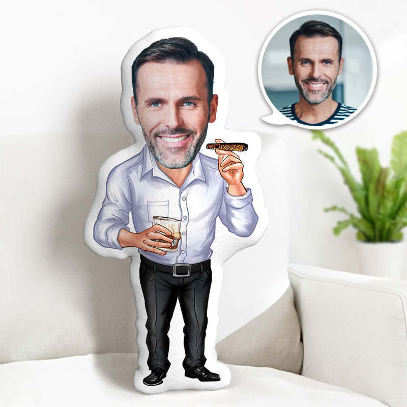 Custom Face Pillow Personalized Face Doll Successful Human Doll Minime Pillow Gifts For Him
