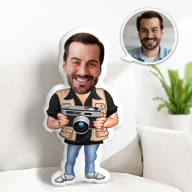 Custom Face Pillow Personalized Face Doll Photographic Doll Mini Pillow Gifts For Him
