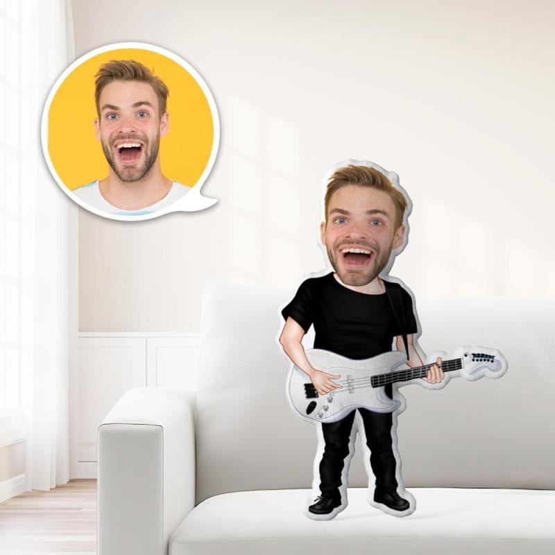 Custom Musician Toy for Face Dolls Personalized Photo My Face on Pillow Unique Personalized Decorative Pillow A really great gift