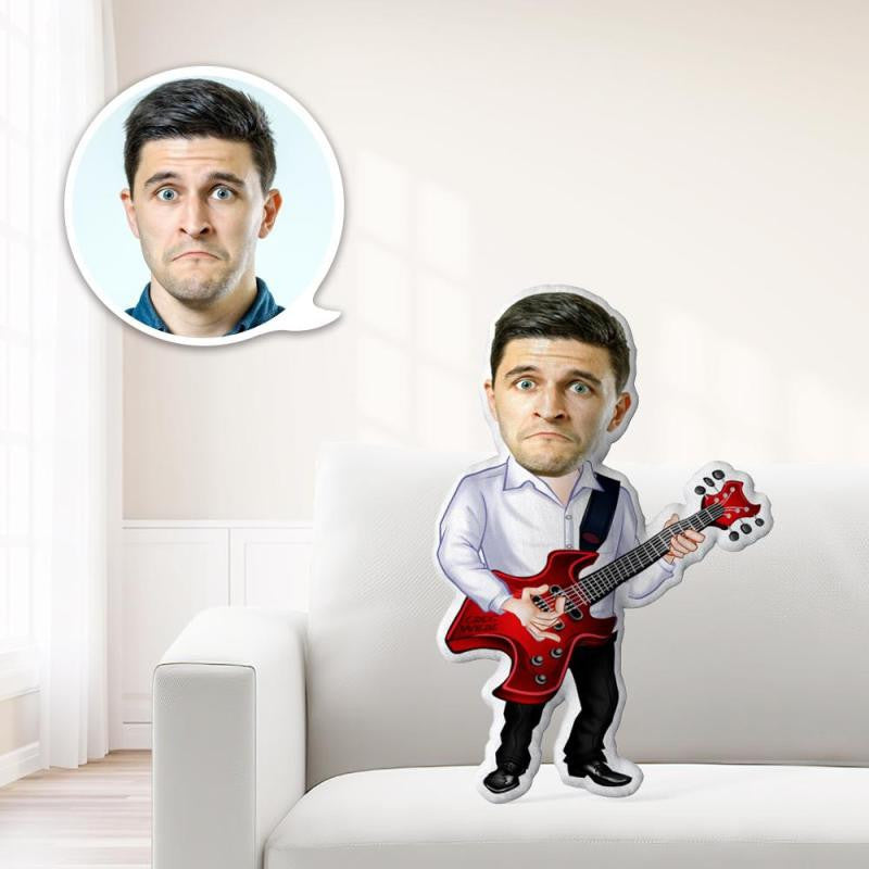Custom Musician Toy Personalized Photo Face Dolls My Face on Pillow A truly special gift