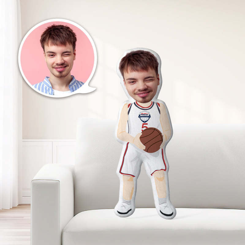 My Face Pillow Custom Pillow Face Body Pillow Personalized Photo Pillow Gift NO.5 Basketball Player Mini Me Pillow